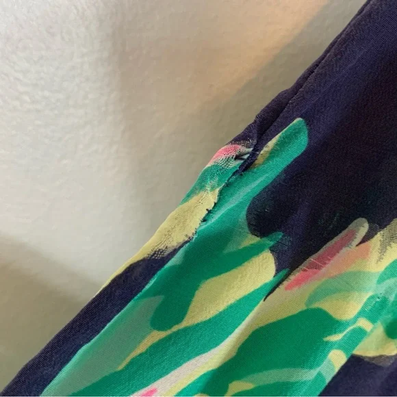 Lilly Pulitzer Flawed Rylee Silk Dress Tiger Palm Size 0 - Picture 4 of 16